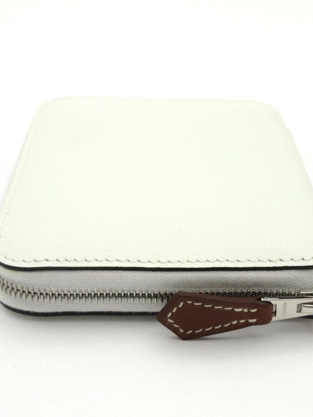 HERMES Azap Compact Silkin new white Evercolor B Coin Case - Picture 4 of 11